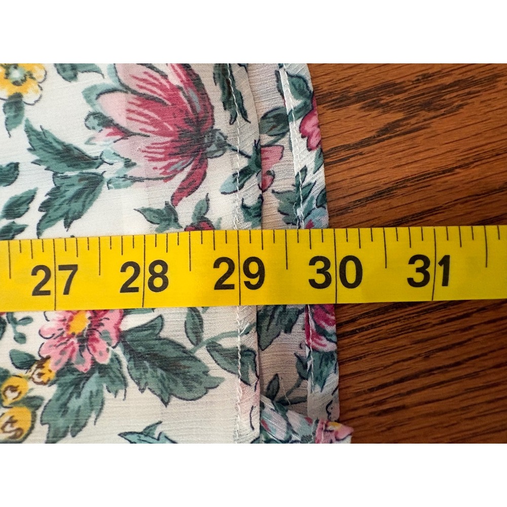 Janie and Jack Girls‎ White Floral Long Sleeve Ruffle Dress Size 10 - Picture 3 of 8